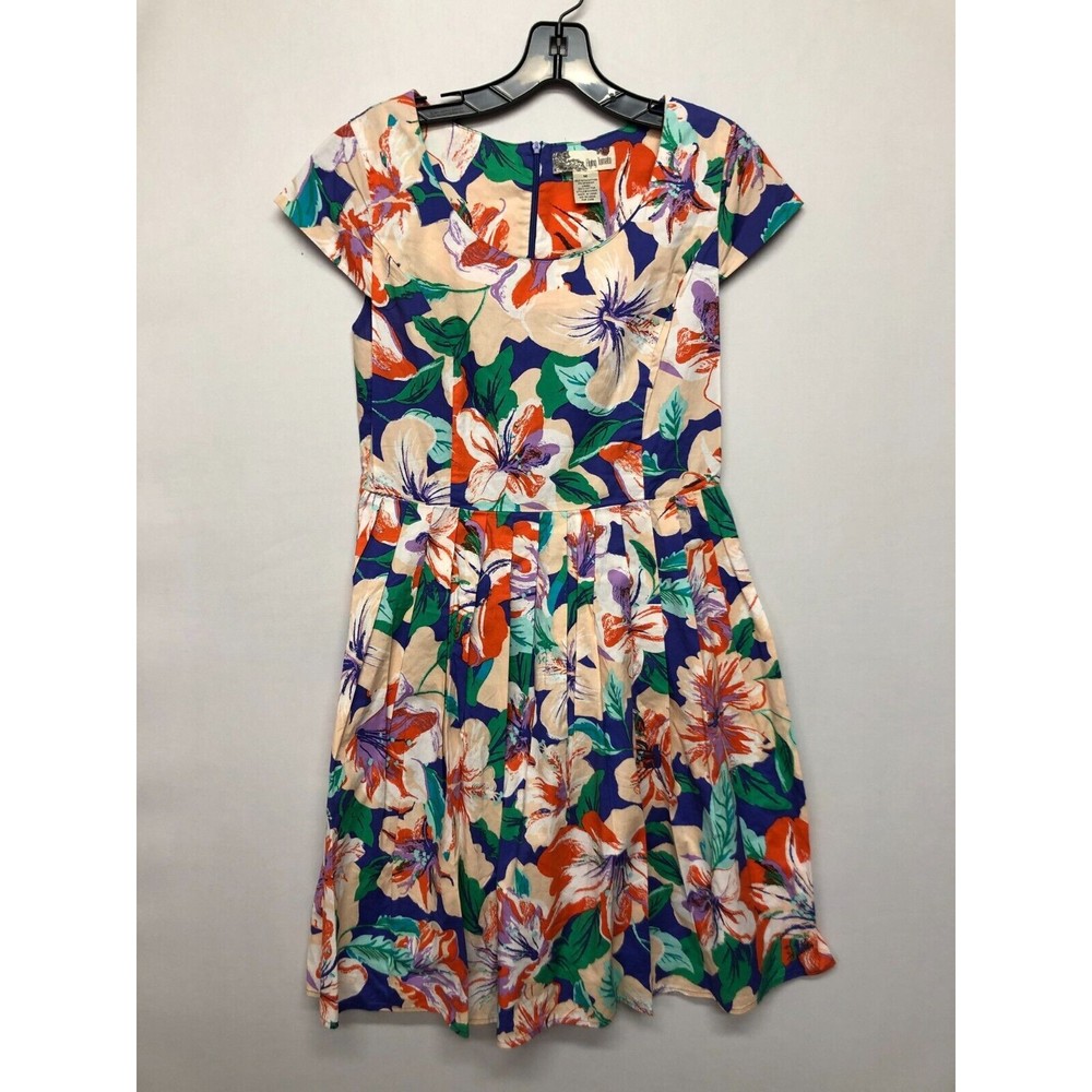 Flying Tomato Women Short Sleeve Floral Dress Size Medium B234 -24